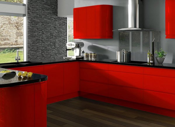 15 Extremely Hot Red Kitchen Cabinets Home Design Lover