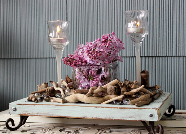 Beach Glam Table Centerpiece