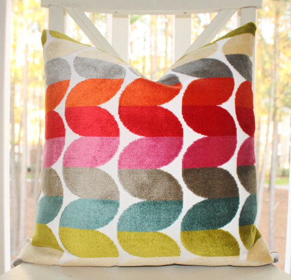 Bright Color Throw Pillow