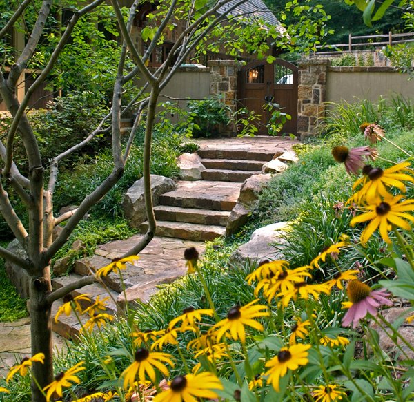 contemporary landscape steps