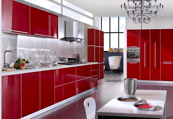 15 Extremely Hot Red Kitchen Cabinets | Home Design Lover