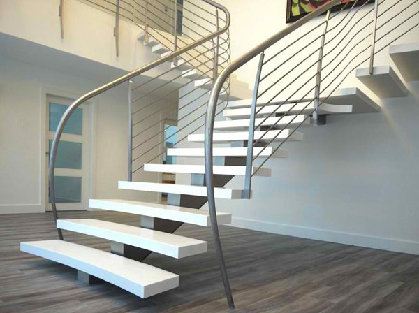 Best 60+ Modern Staircase Concrete Tread Design Photos And Ideas - Dwell