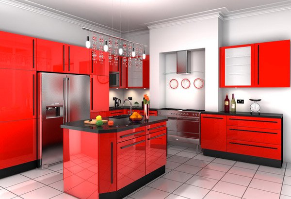 15 Extremely Hot Red Kitchen Cabinets Home Design Lover