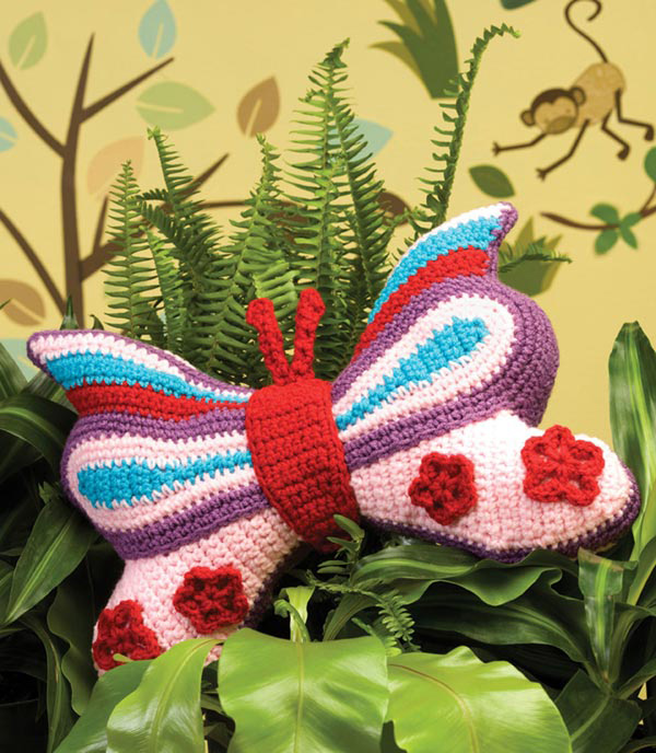 Brilliant Butterfly Pillow Crochet Pattern