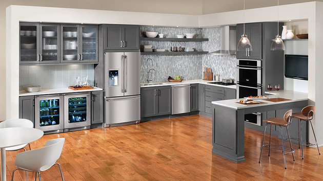 gray cabinets