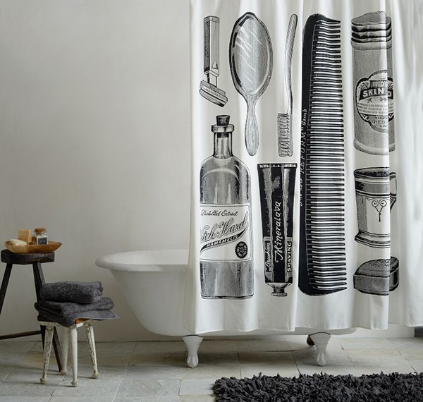 Apothecary Shower Curtain