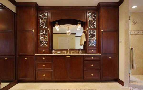 twin tall cabinets