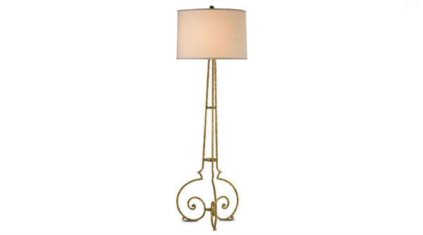 Floor Lamp in Gold Leaf