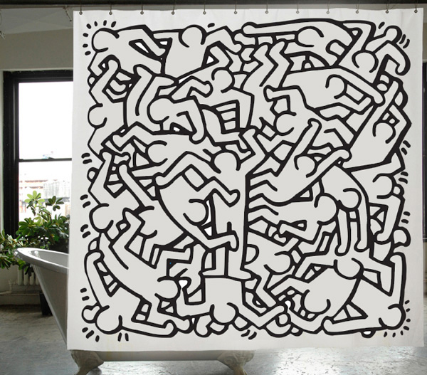 Keith Haring Shower Curtain