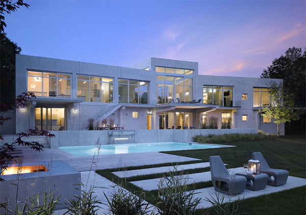 modern front yard landscape