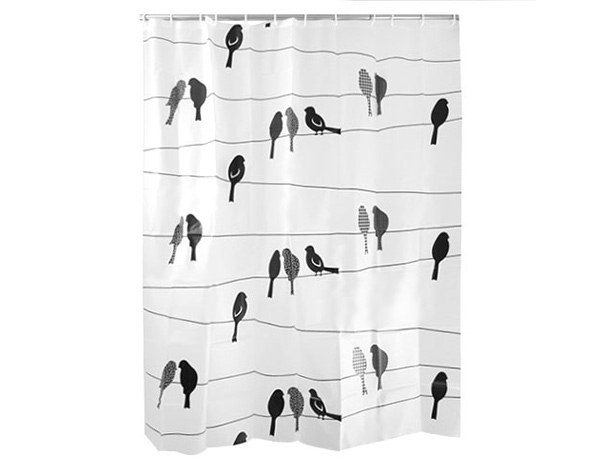 Birds on a Wire Shower Curtain