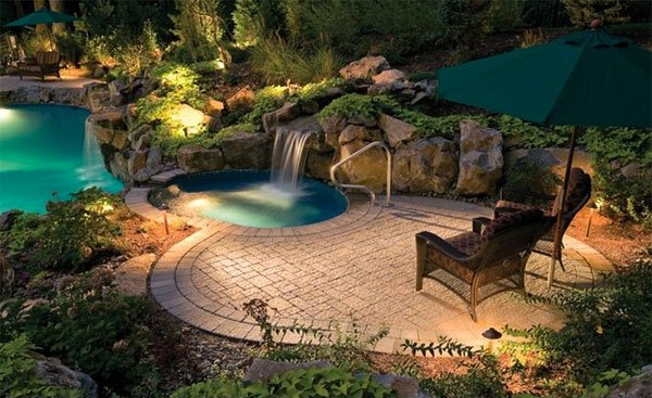 swimming pool stone decks