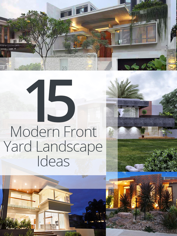 front yard modern landscaping