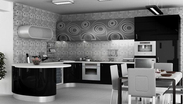 Black Kitchen Cabinets