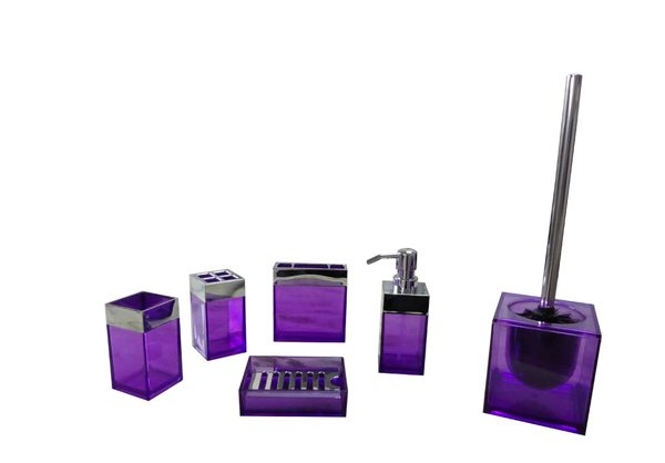 15 Elegant Purple Bathroom Accessories Home Design Lover   1 Bathroom Set 