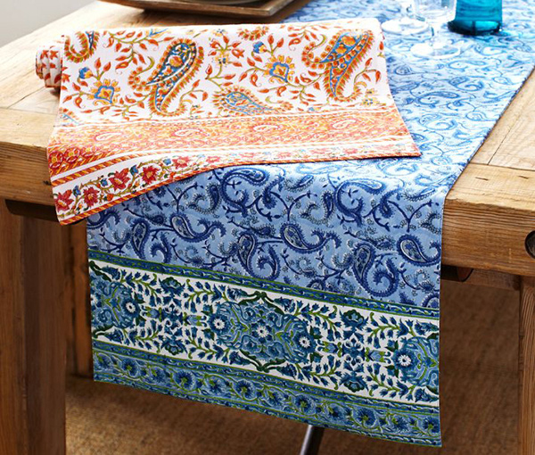 Paisley Block-print Table Runner