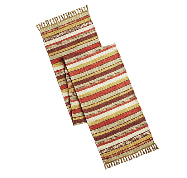 Market Stripe Dhurrie Table Runner