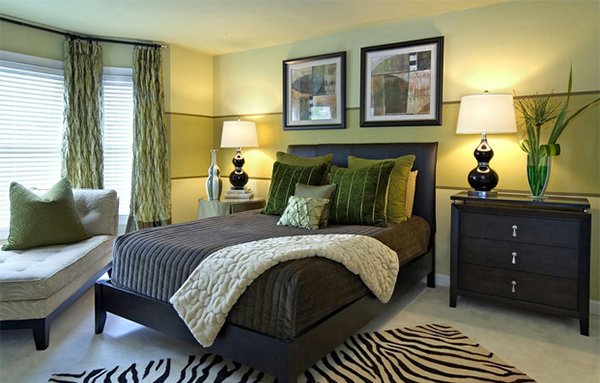 Calming Green Master Bedroom