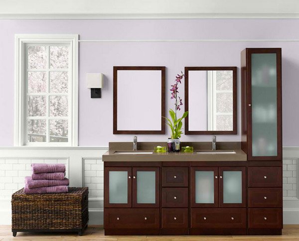 purple powder room