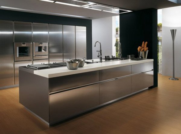 stainless cabinets