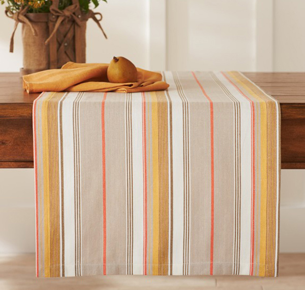 Herringbone Striped Table Runner