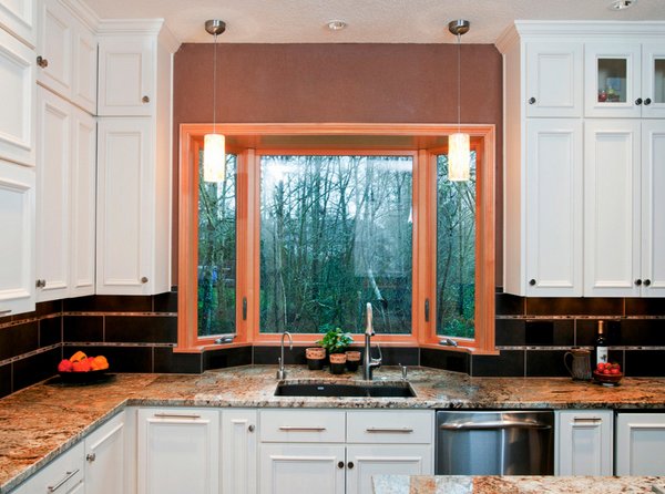 best kitchen design with 2 windows