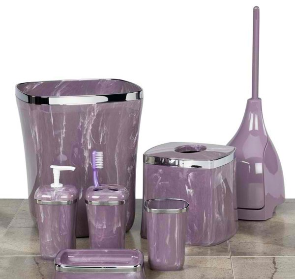 15 Elegant Purple Bathroom Accessories | Home Design Lover