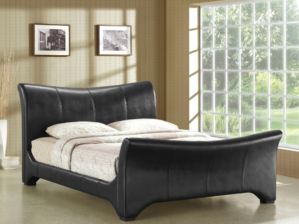 upholstered black