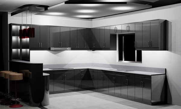 15 Astonishing Black Kitchen Cabinets | Home Design Lover