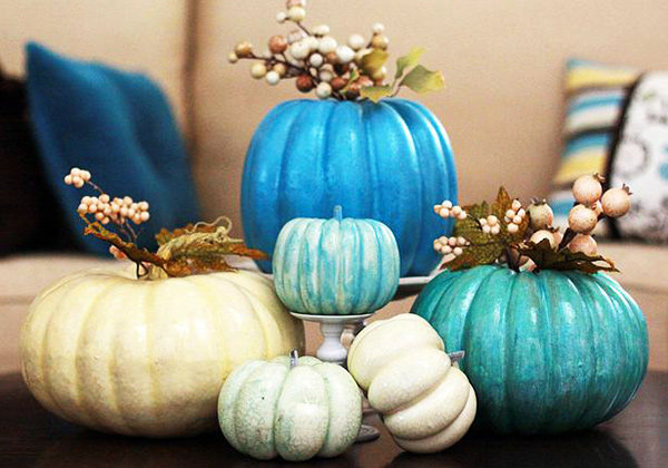 Blue Pumpkins Halloween