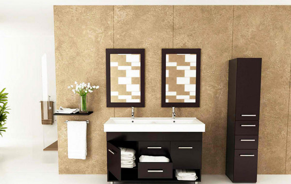 double vanity area