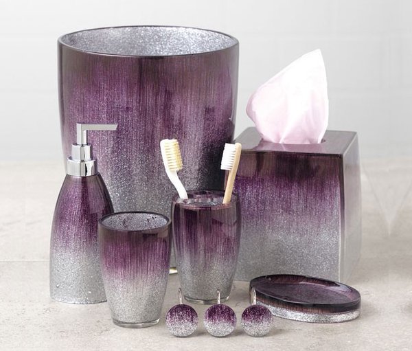 15 Elegant Purple Bathroom Accessories Home Design Lover