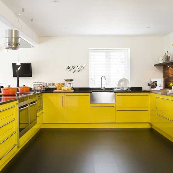 16 Nicely Painted Kitchen Cabinets | Home Design Lover