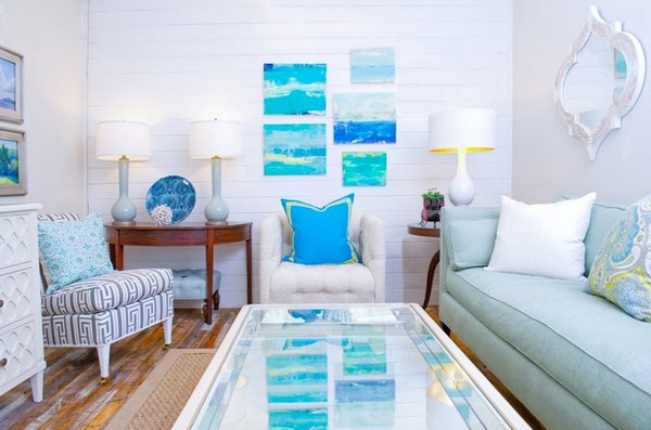 ocean theme living room