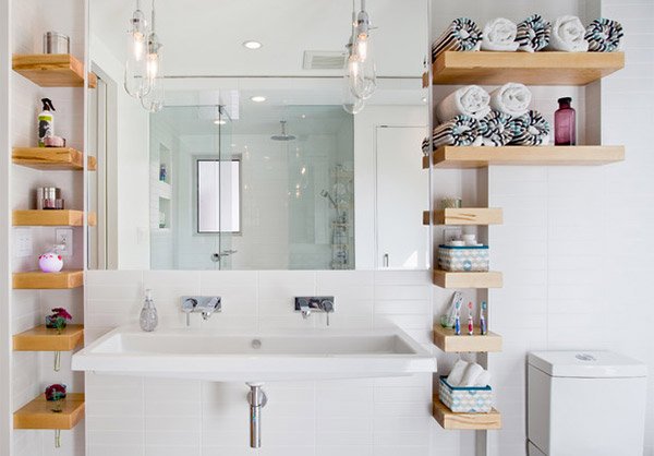 shelving in bathroom ideas