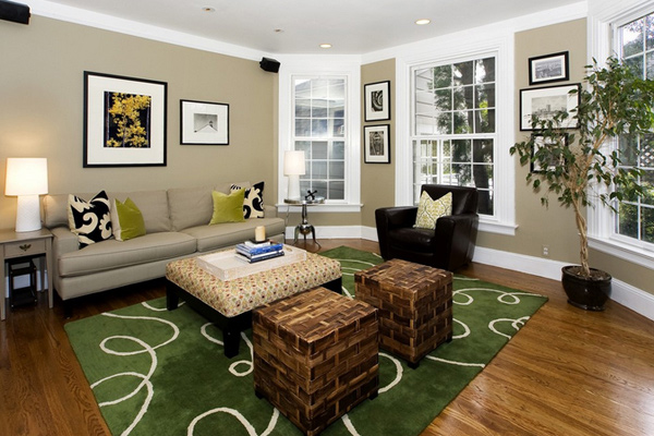 15 Lovely Grey  and Green  Living  Rooms  Home Design  Lover