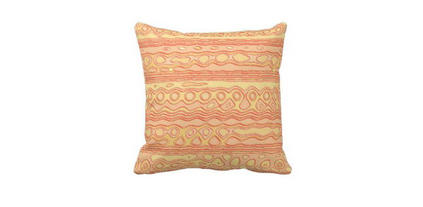 Unusual Strange Pattern Throw Pillow