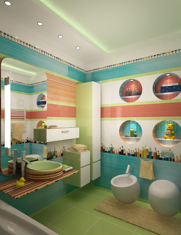 18 Colorful And Whimsical Kid S Bathroom Home Design Lover