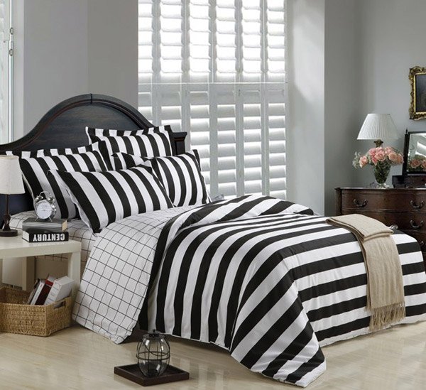Striped Duvet Cover Bedding Sets