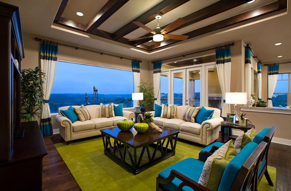 15 Scrumptious Turquoise Living Room Ideas | Home Design Lover