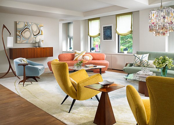 mid-century modern seating