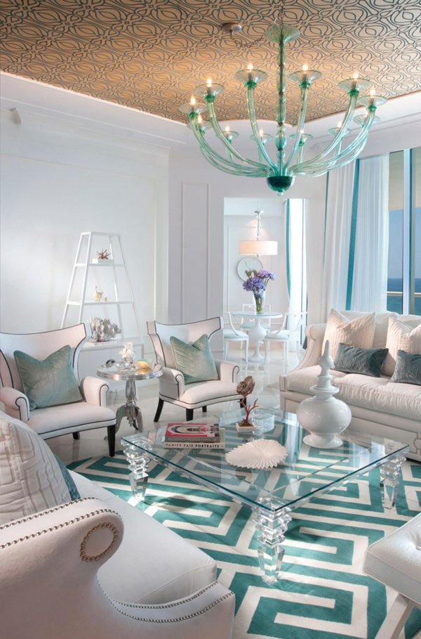 15 Scrumptious Turquoise Living Room  Ideas Home Design Lover