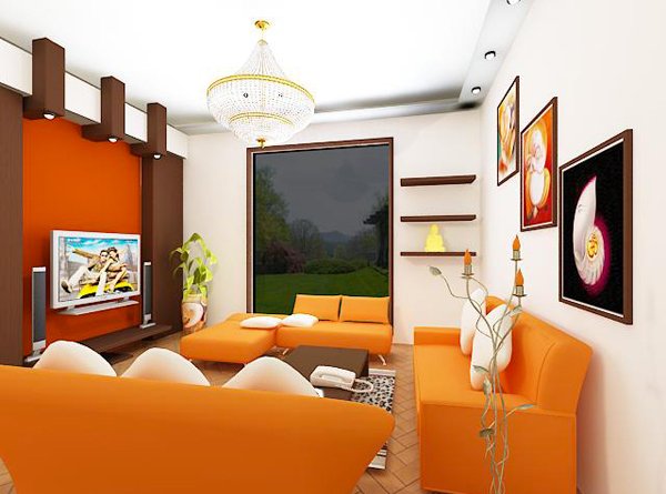 15 Luscious Orange And White Living Rooms Home Design Lover