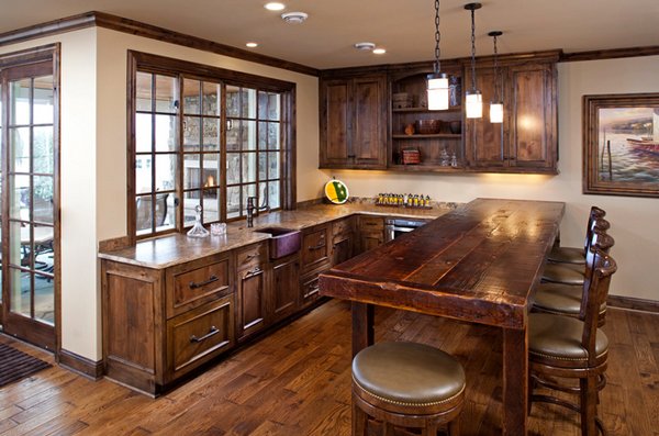 Distressed Wood Kitchen Designs