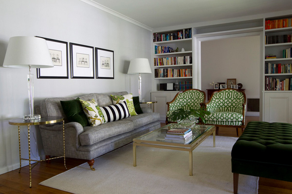 15 Lovely Grey And Green Living Rooms Home Design Lover