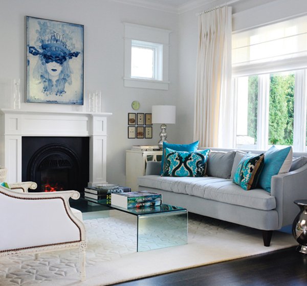 15 Scrumptious Turquoise Living Room Ideas | Home Design Lover