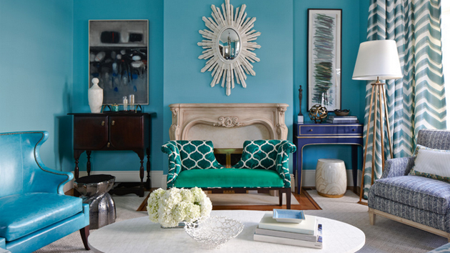 15 Scrumptious Turquoise Living Room Ideas | Home Design Lover