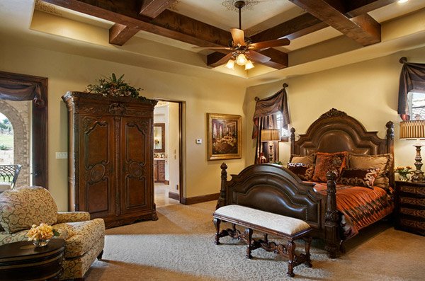 15 Extravagantly Beautiful Tuscan Style Bedrooms | Home Design Lover