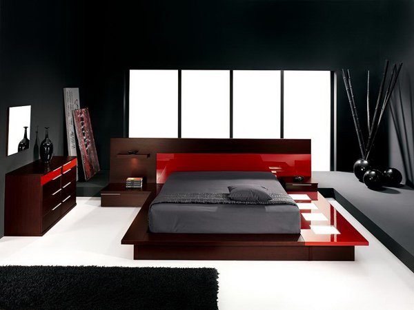 15 Pleasant Black White And Red Bedroom Ideas Home Design Lover