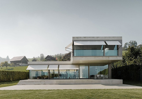 Villa M A Modern Minimalist House In Switzerland Home Design Lover
